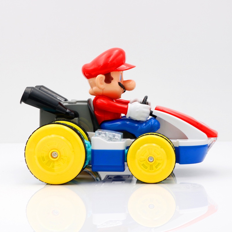 Xe đua điều khiển từ xa phong cách Super Mario có đèn và nhạc 21cm 2.4g