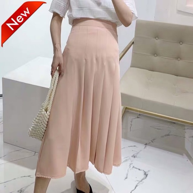 Chân váy hồng có sẵn size S