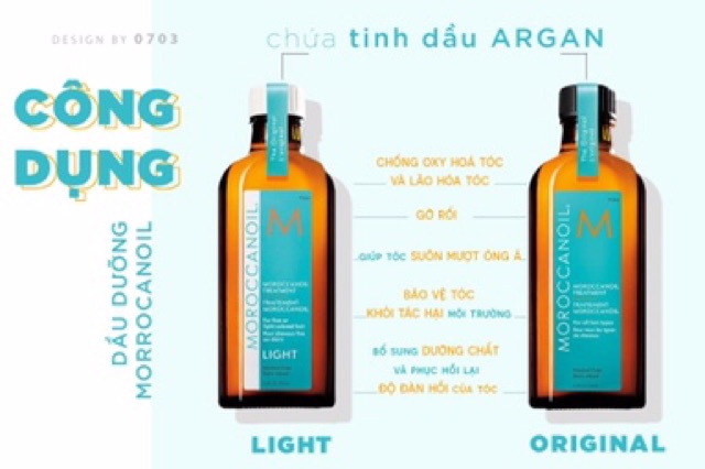 🌼Chính hãng 🌺 Tinh dầu dưỡng tóc sáng màu Moroccanoil Treatment Light 25ml