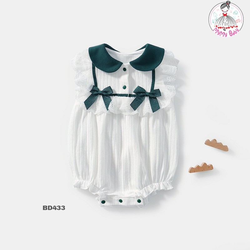 Body trắng nơ xanh lá