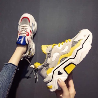 Giày ulzzang 2 dây phối màu