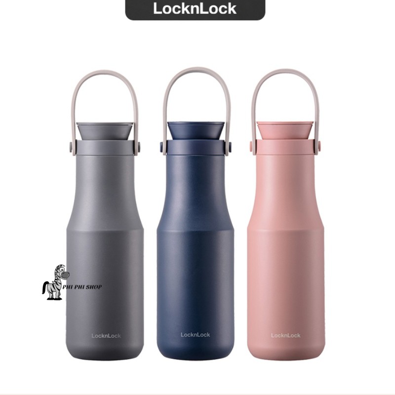 Bình giữ nhiệt LocknLock Metro Double Tumbler dung tích 470ml có quai xách tiện lợi LHC4202