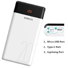 Sạc Dự Phòng ROMOSS LT-20 20.000mAh,2 Cổng Sạc Ra-3 Cổng Sạc Vào.