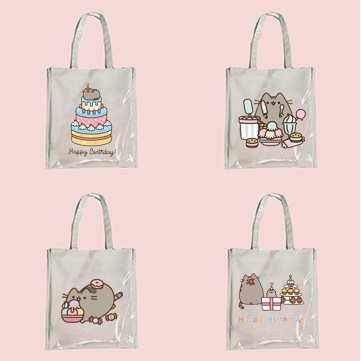 Túi tote pusheen PVC trong TTP14 túi tote thần tượng