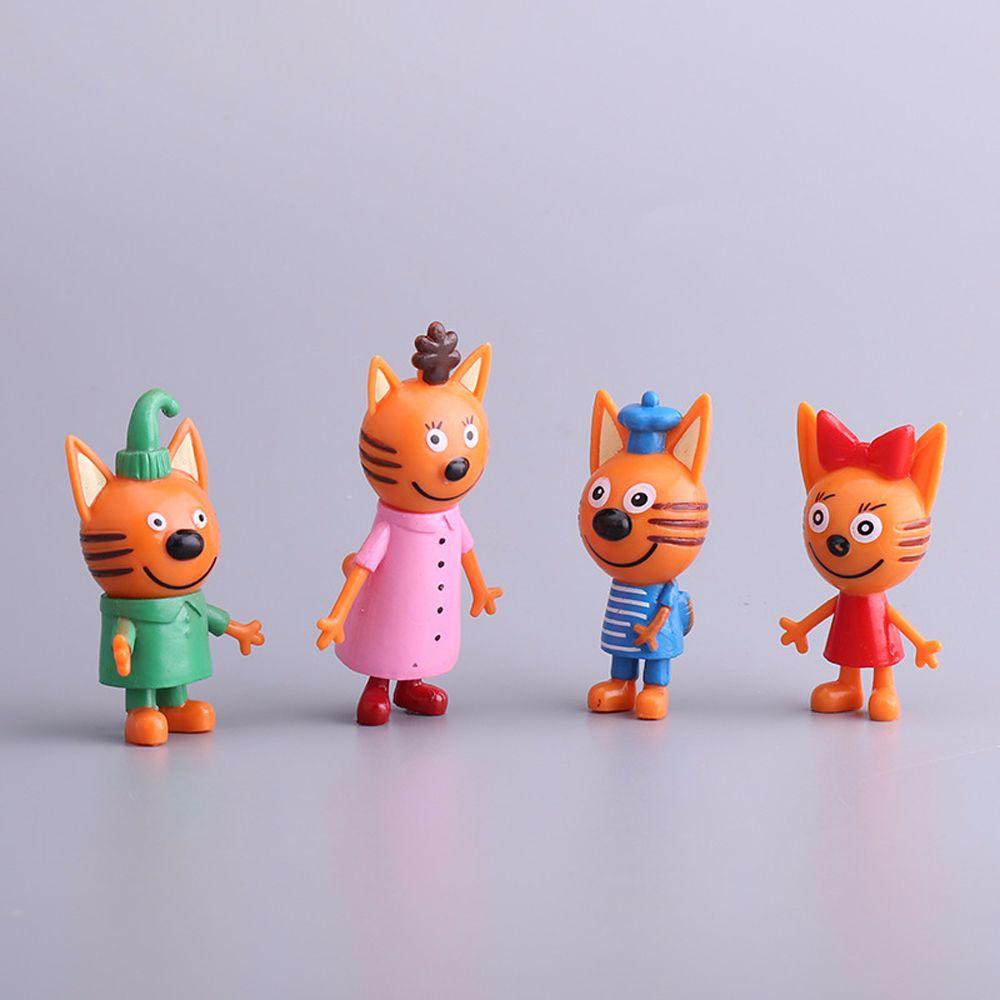 Mô Hình Ba Chú Mèo Con Dễ Thương Để Bàn Trang Trí