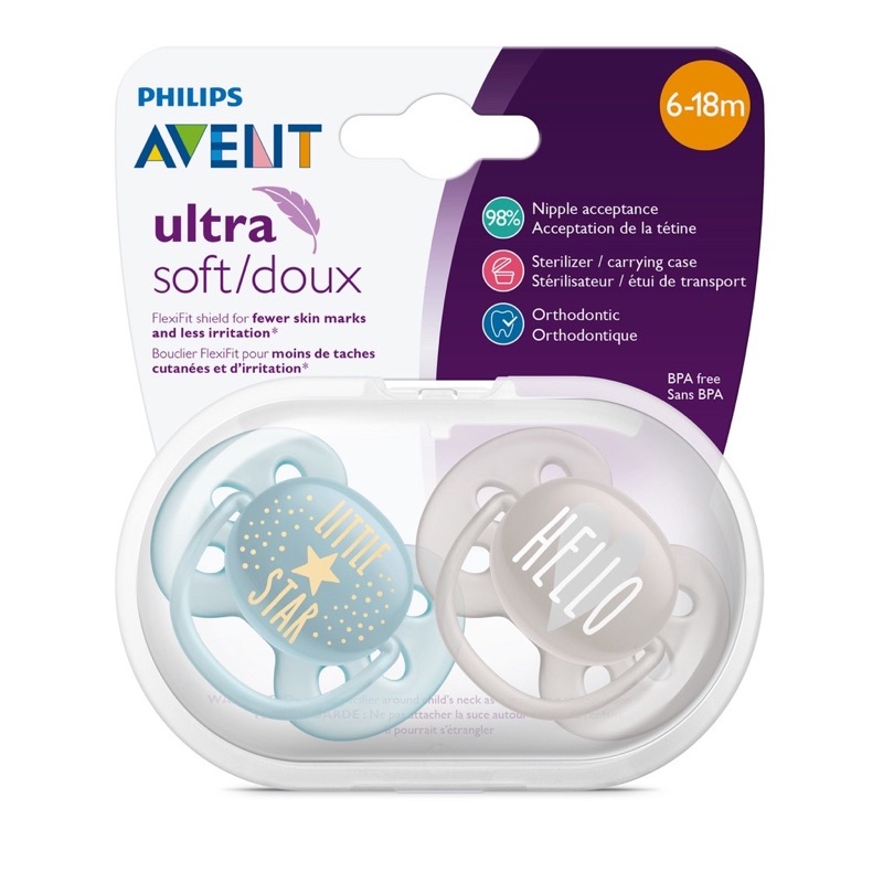 Ti giả Avent Ultra Soft (lẻ 1 cái ko hộp)