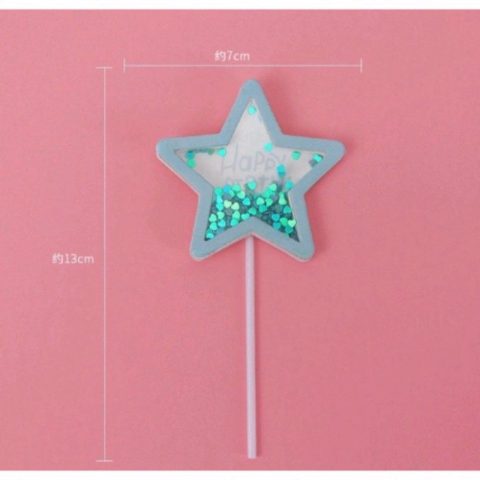 phụ kiện trang trí bán [FREESHIP❤️] que cắm mây trăng sao kim tuyến