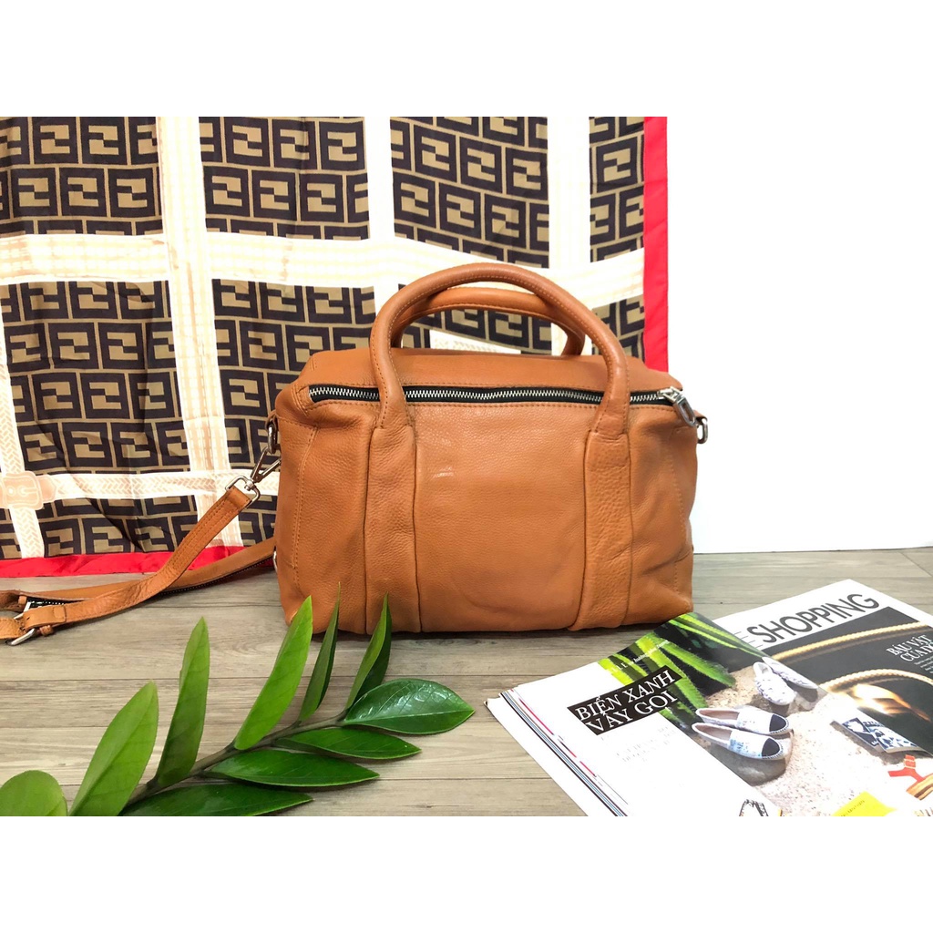 Thanh lý túi trống nữ hiệu Zara Basic chính hãng da thật