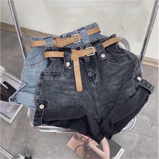 Quần short gấp lai kèm nịt