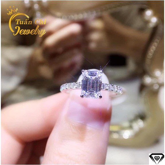 Nhẫn Bạc Nữ FREESHIP Nhẫn Nữ Bạc Ta Cao Cấp Gắn Đá Sang Trọng, Quý Phái