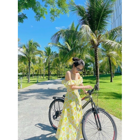 ĐẦM HOA TRỄ VAI | BigBuy360 - bigbuy360.vn