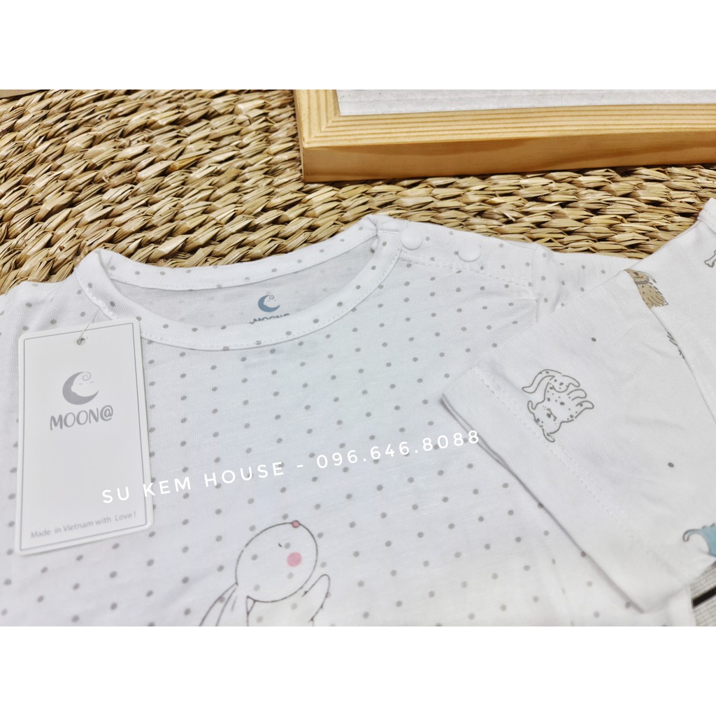 BỘ QUẦN ÁO CỘC TAY CÀI VAI MOON CHO BÉ