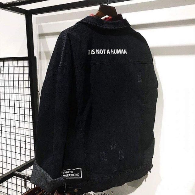 Áo khoác jeans thời trang UniSex Nam nữ in