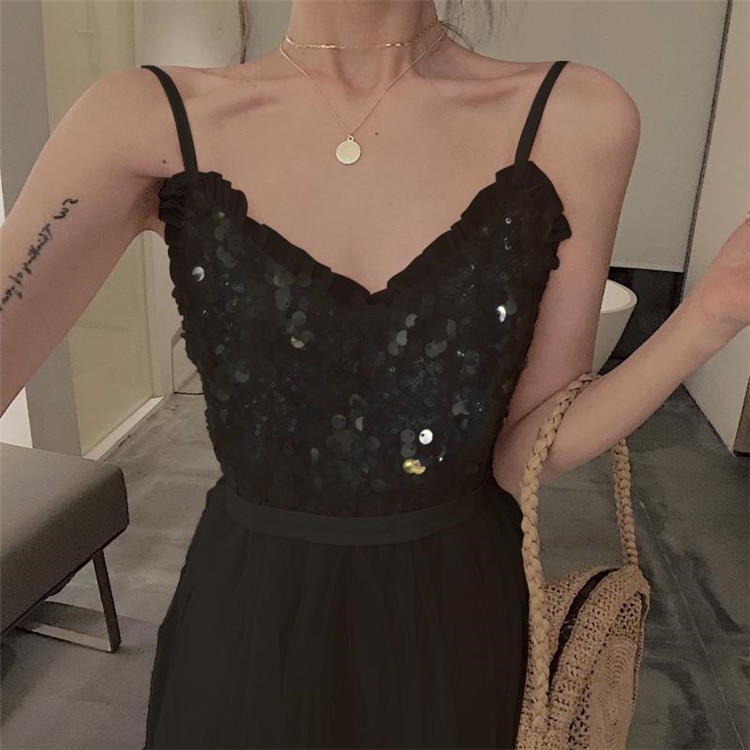 (Có Sẵn) Váy hai dây công chúa xoè / Đầm blingbling tutu dự tiệc | BigBuy360 - bigbuy360.vn