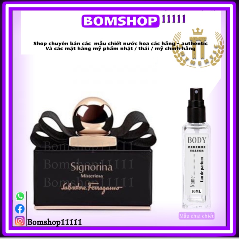 Mẫu thử nước hoa signorina misteriosa 10ml dạng xịt -bomshop11111