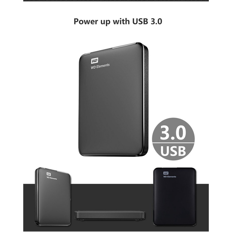 Ổ cứng ngoài Wd 2.5" 1tb 2tb 4tb USB3.0 HDD | BigBuy360 - bigbuy360.vn