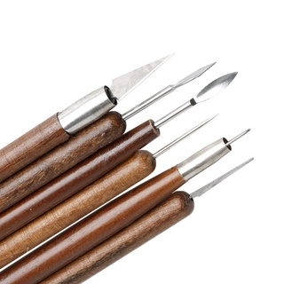 Bộ 6 dụng cụ chạm khắc đất sét / đồ gốm / polymer