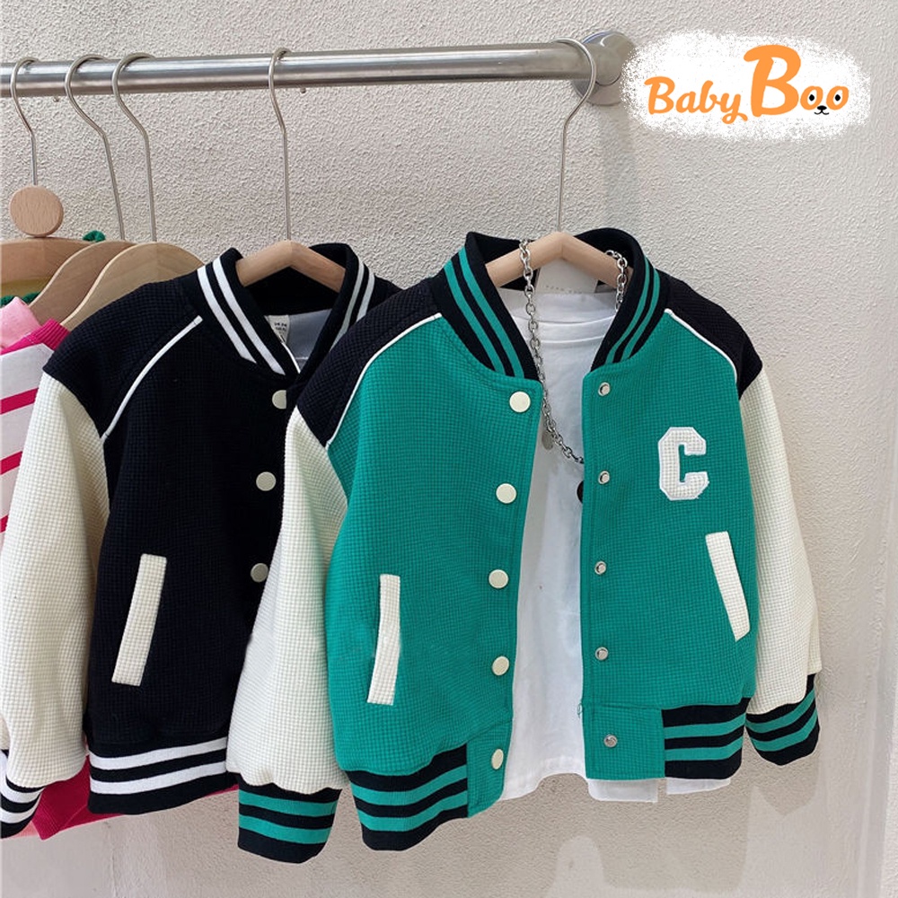 Áo Bomber Bé Trai Áo Khoác Bóng Chày Chất Dày Dặn Thời Trang Dễ Phối Đồ - BabyBoo