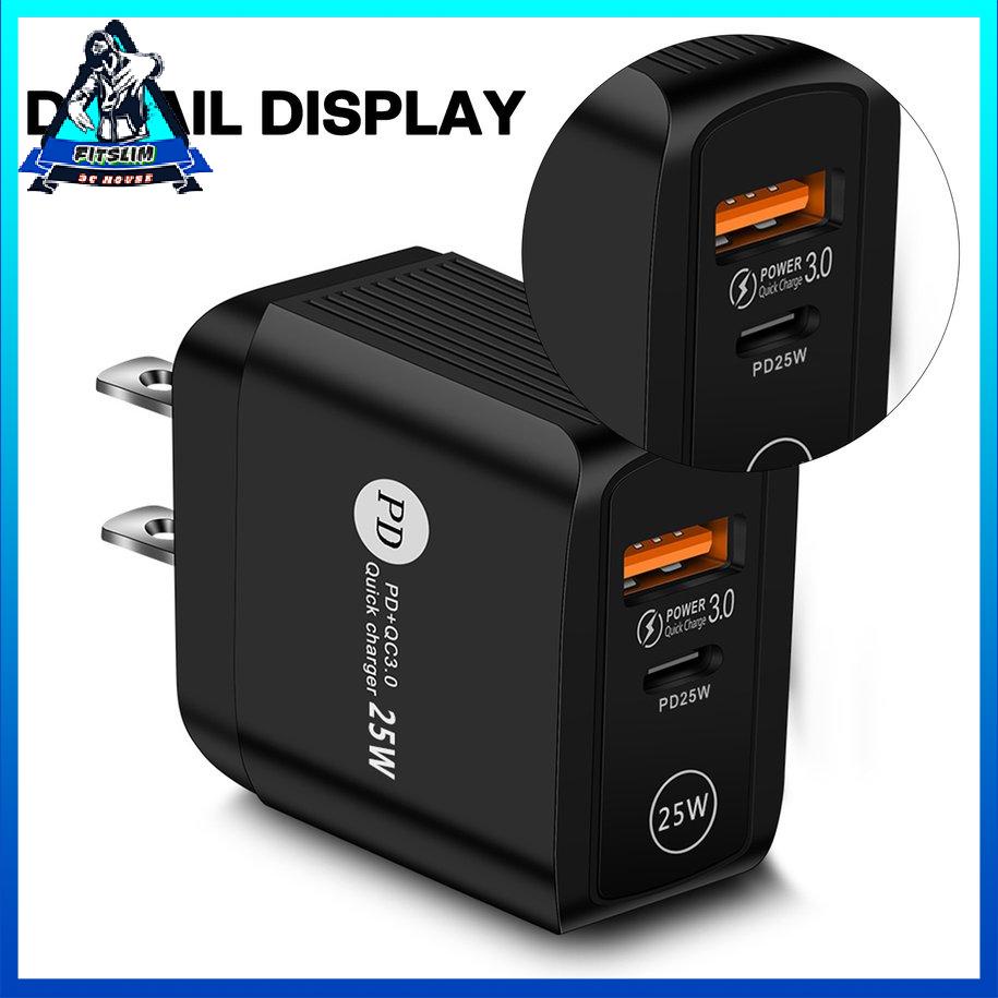 Bộ chuyển đổi bộ sạc USB C 25W Bộ sạc nhanh PD Type C Bộ chuyển đổi sạc QC 3.0 [8/16]