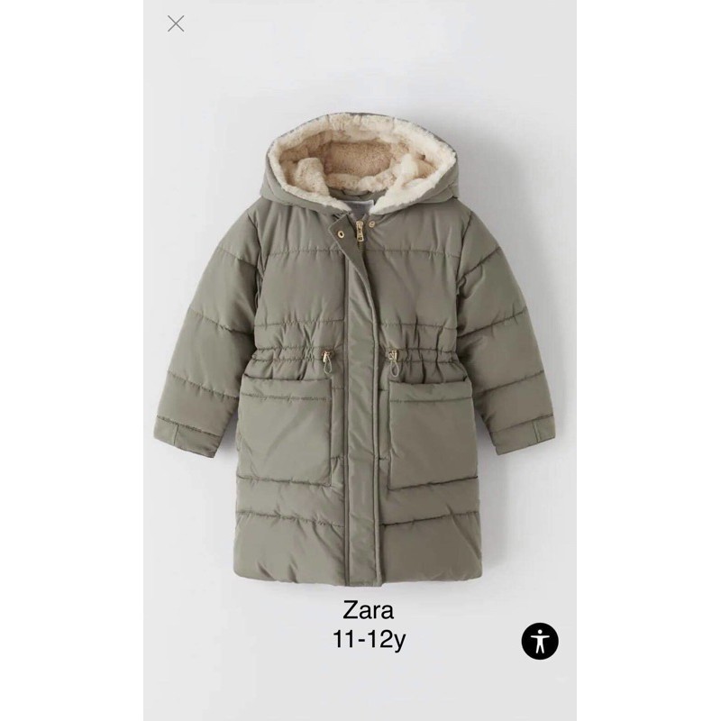 Áo khoác Zara dáng dài size 11-12y