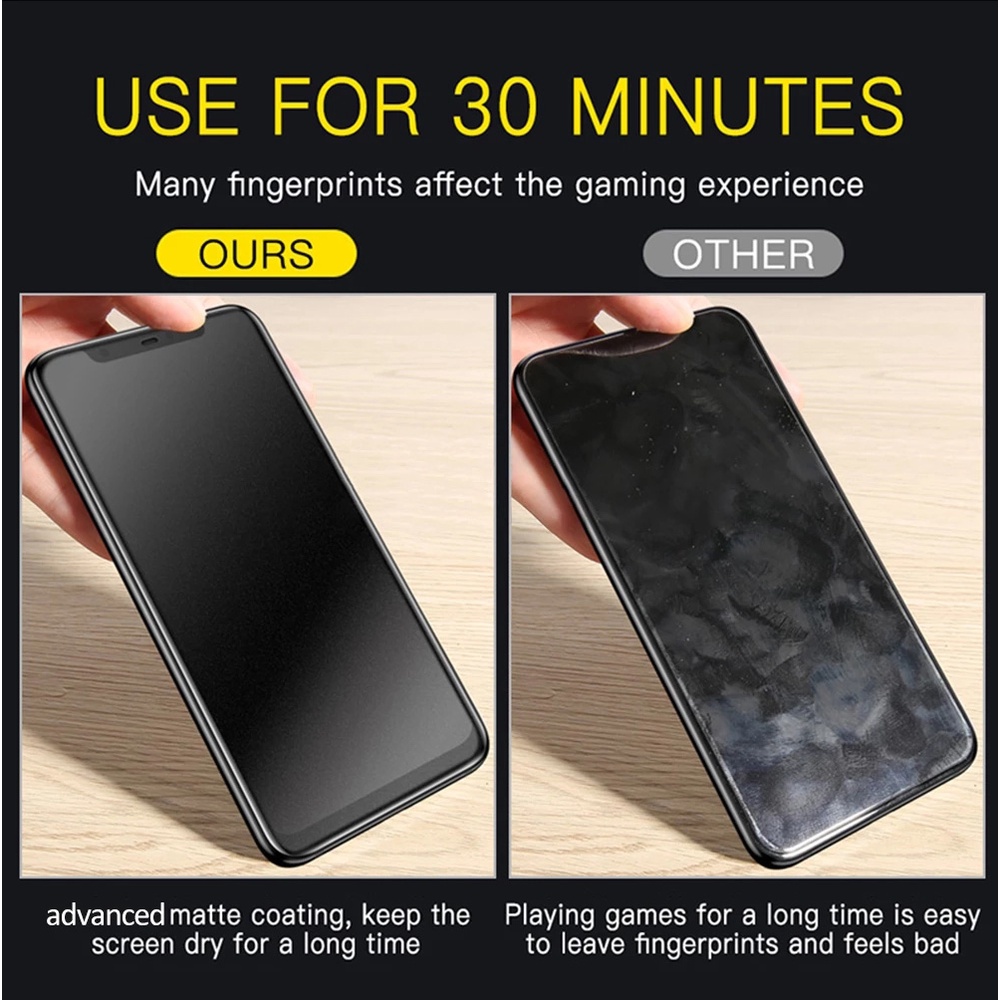 Kính cường lực Xiaomi Redmi chống vân tay, mồ hôi AG full màn cho 12 12C 10C 10A 10 2022 9 9A 9C 9T 8 8A 7 7A lực bảo vệ camera