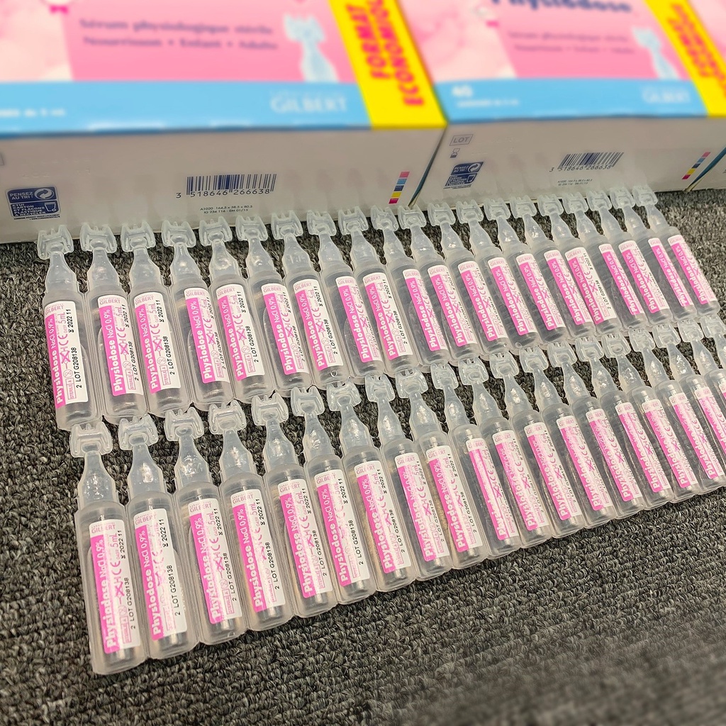 Nước Muối Sinh Lý Physiodose Pháp Thành Phần Tự Nhiên An Toàn Tuyệt Đối
