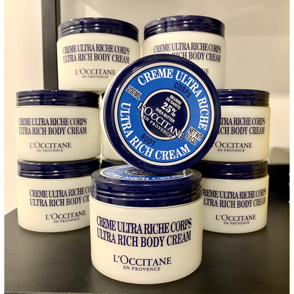 [BILL US/FR] Kem Dưỡng Thể L’Occitane ULTRA-RICH BODY CREAM SHEA BUTTER (25%) 200ml