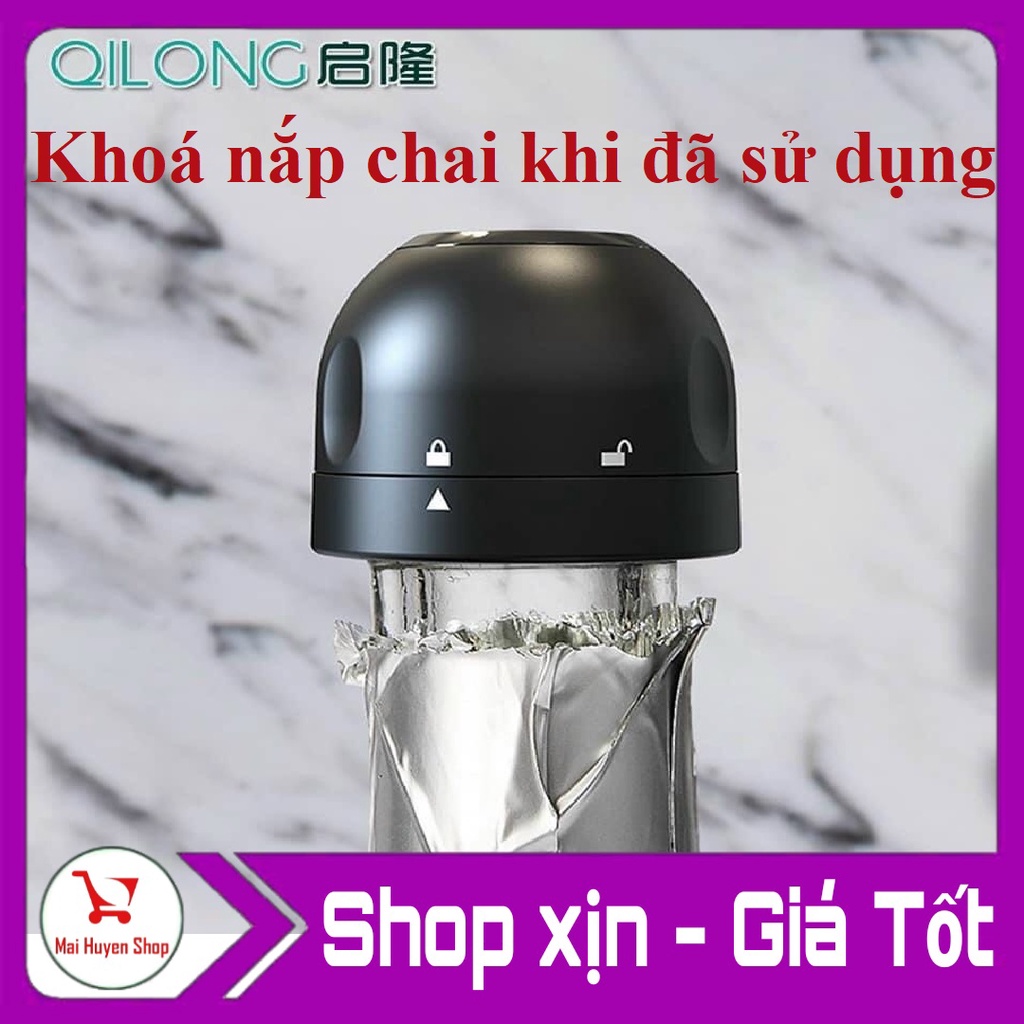 Dụng cụ khóa nắp chai khi đã mở sử dụng