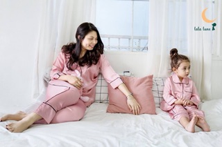 Pyjama lụa hồng