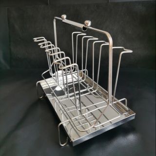 Giá úp ly cốc inox 8 ly