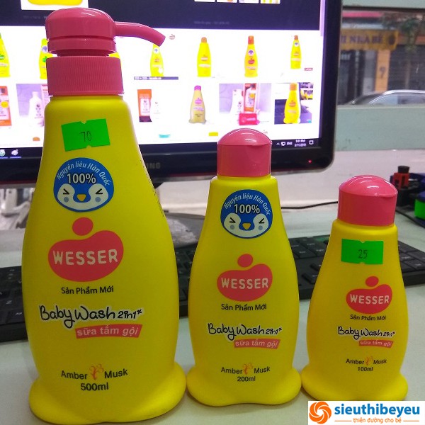 Sữa tắm gội Wesser