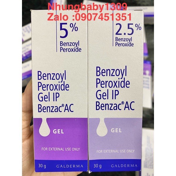 kem Benzoyl giảm mụn