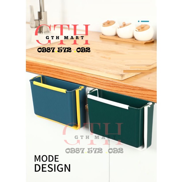 Thùng Rác Gấp Gọn Thông Minh Treo Cạnh Tủ bếp size to Tiện Lợi Full Box-GTH Mart