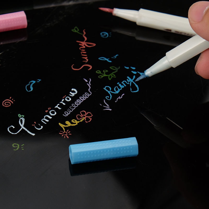 Bút brush pen soft calligraphy giá rẻ mực nhũ màu chất lượng cao viết và vẽ sắc nét. MS: STA6551