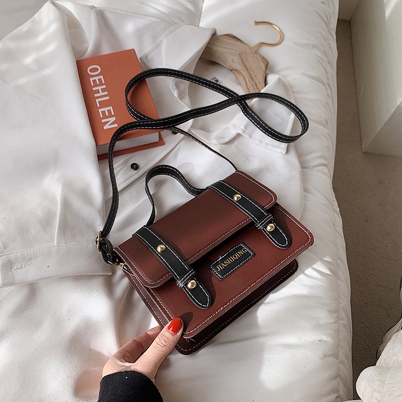 Túi Xách Đeo Vai Hình Vuông Cỡ Nhỏ Phong Cách Cổ Điển Thời Trang Mùa Xuân Dành Cho Nữ 2022