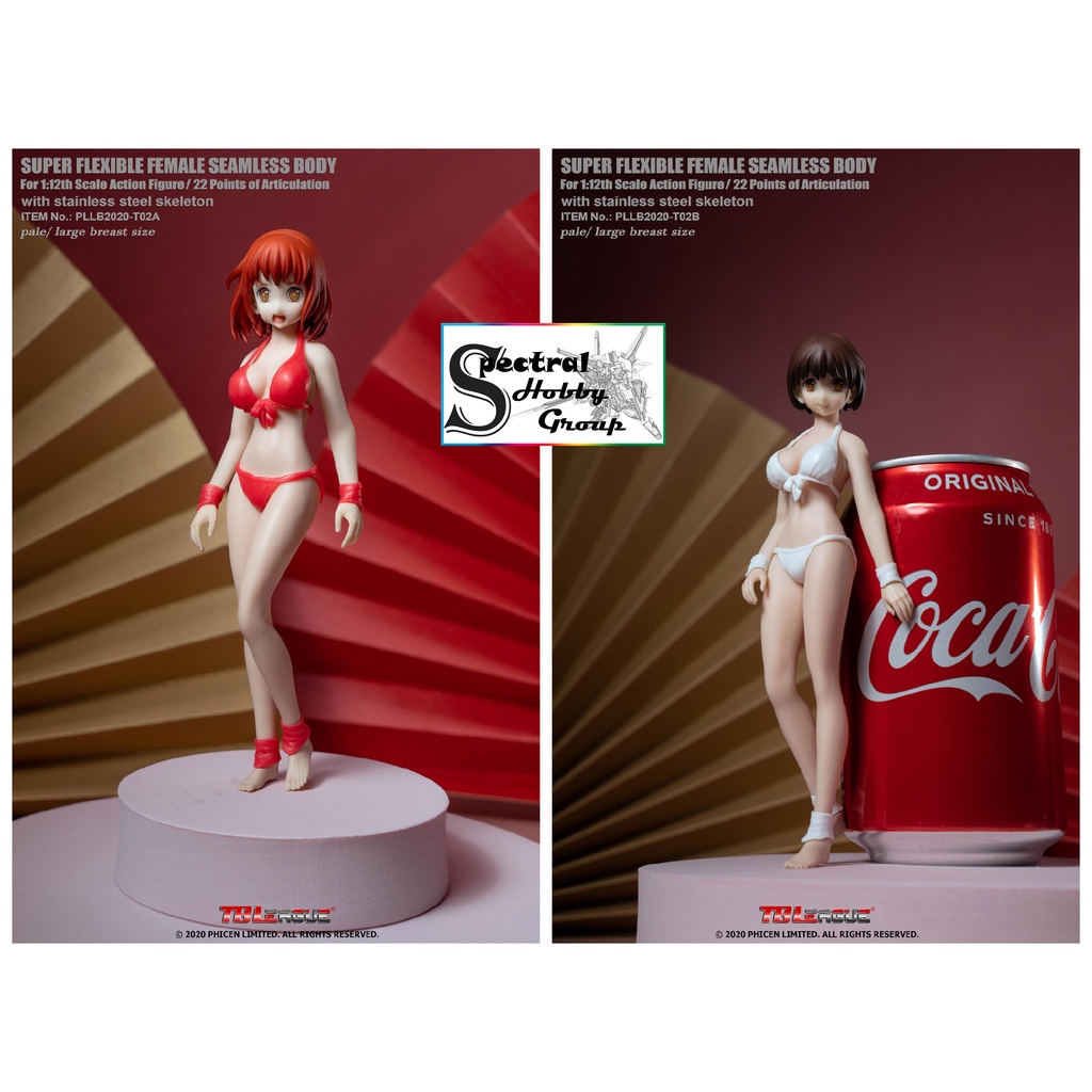 Mô hình nhân vật 1/12 Plump anime girl female body PLLB2020-T02 Super flexible seamless body