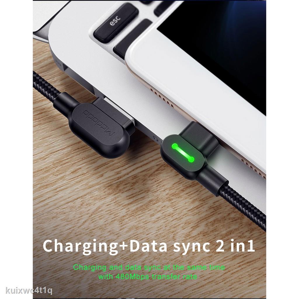 Hàng Mới Cáp Sạc Nhanh Mcdodo Bẻ Góc 90 Độ Cổng iPhone / Micro Usb / Type-C USB Cho iPhone Android Dài 0.5M
