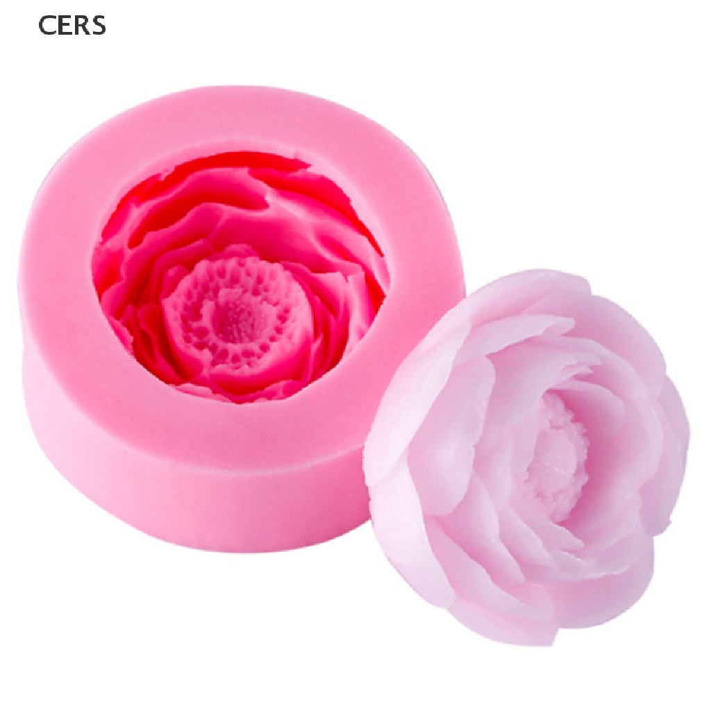 Khuôn Silicone Làm Xà Phòng Hình Hoa Mẫu Đơn