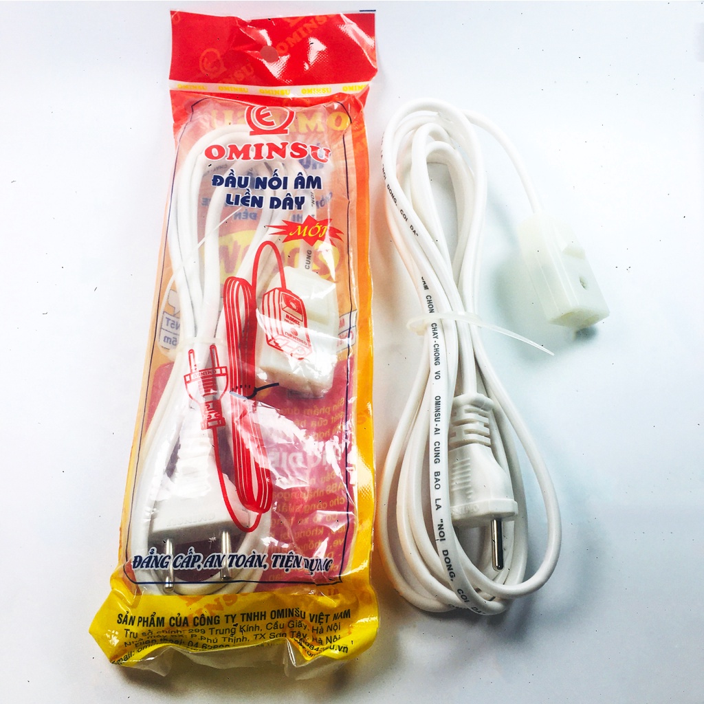 Đầu nối âm liền dây OMINSU , dây phích âm OMINSU