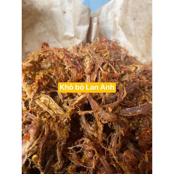 500gram khô bò Quảng Ngãi Lan Anh 100% thịt bò cỏ cùng gia vị quê ngon sạch chất lượng
