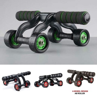 Con lăn tập bụng 4 bánh- Dụng cụ thể dục thể thao- làm thế nào để eo nhỏ, bụng 6 múi