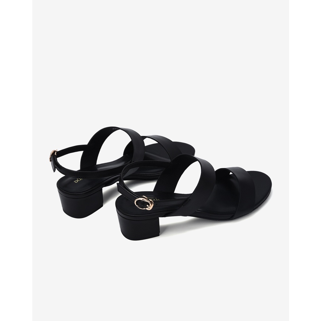 Giày Sandal cao gót nữ Đông Hải gót vuông quai ngang kiểu dáng basic đẹp thời trang cao 5cm - S81K2