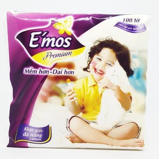 Khăn giấy đa năng emos gói 100 tờ