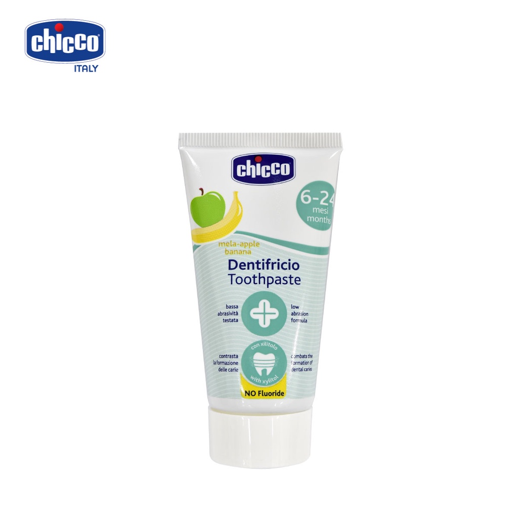 Kem đánh răng Chicco Ý 50ml cho bé từ 6,12 tháng trở lên hàng chính hãng