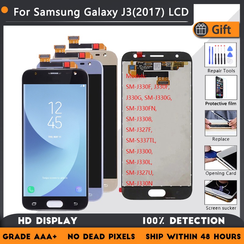 5.0 "LCD Cho Samsung Galaxy J3 2017 J330F Màn Hình J3 Pro J330G / DS No Dead Pixel LCDTouch Màn Hình