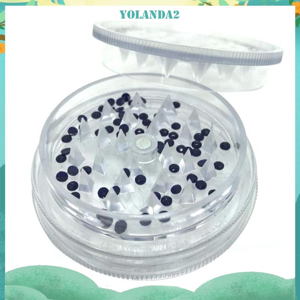 Dụng cụ phân tách đá đính tranh hình tròn/ vuông độc đáo tiện dụng chất liệu nhựa