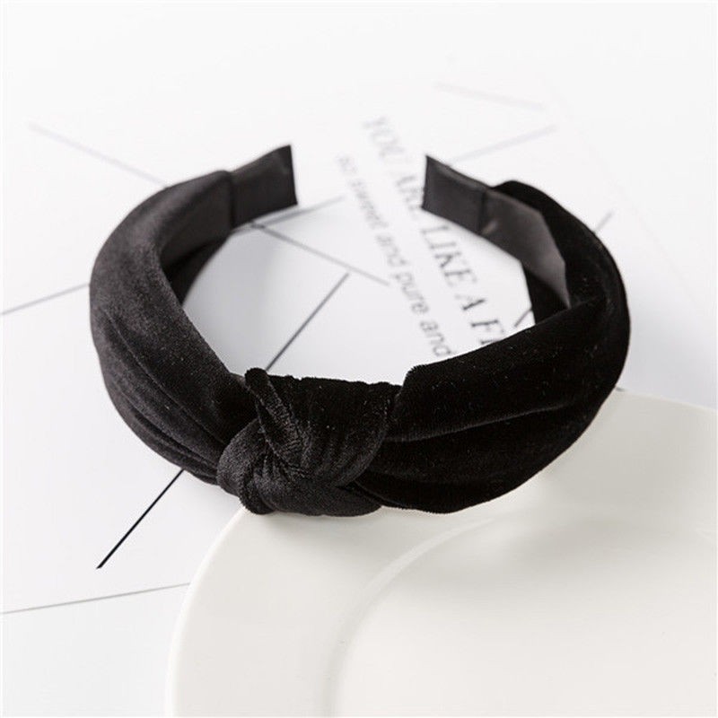 Băng Đô Nhung Trơn Màu Thời Trang Dành Cho Nữ