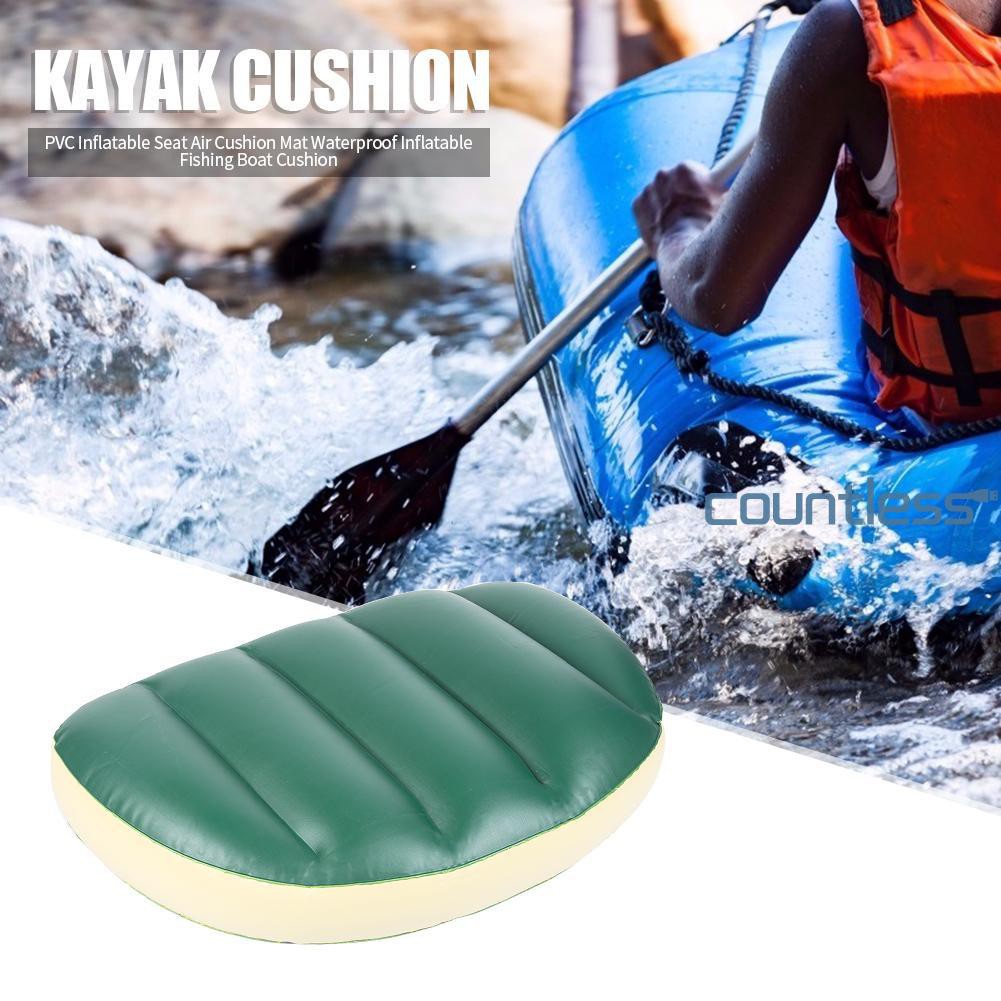 Đệm Ngồi Bơm Hơi Bằng PVC Siêu Bền Tiện Dụng Cho Thuyền Kayak / Câu Cá