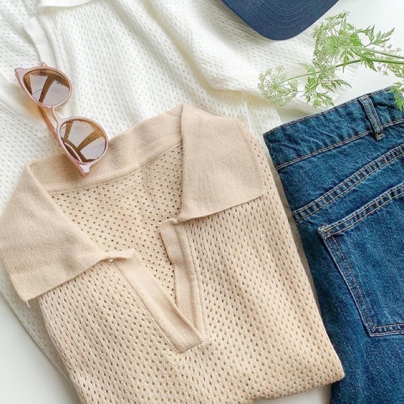 [Ảnh thật/Video] Áo Croptop Dingg Mới cổ đức Chất Chiffon Tay Phồng Thiết Kế Ngọt Ngào Cho Phái Nữ