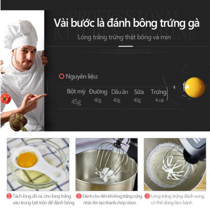 Sản Phẩm Máy trộn bột, đánh trứng thương hiệu cao cấp DSP mã KM3032: Dung tích 10 lít - Hàng cao cấp .